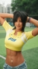 😍夏天和她都很火热！美女足球场的写真~